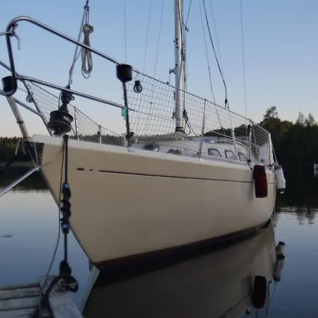 On A Sailboat In Harbour *