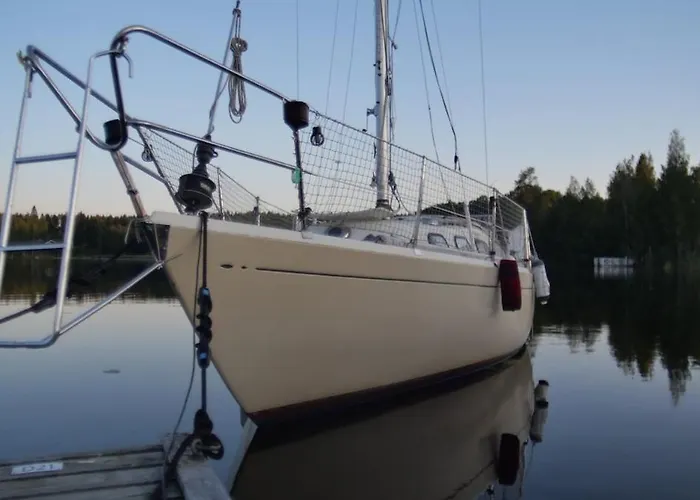 On A Sailboat In Harbour *